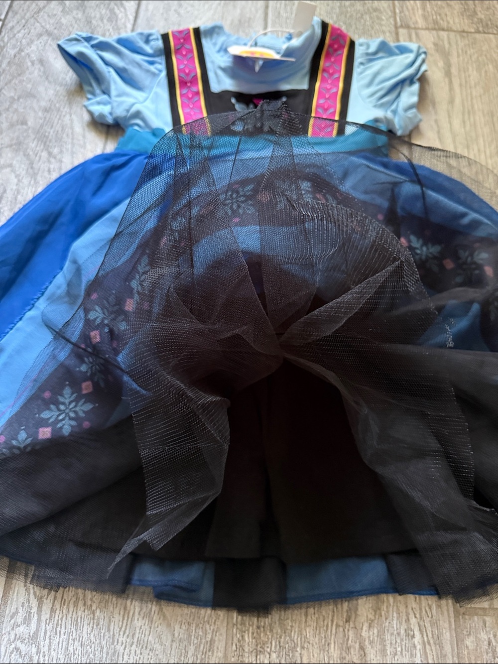 NWT- Taylor Joelle- Elsa’s Floral Suspender Dress with Pink Accents - Picture 3 of 9